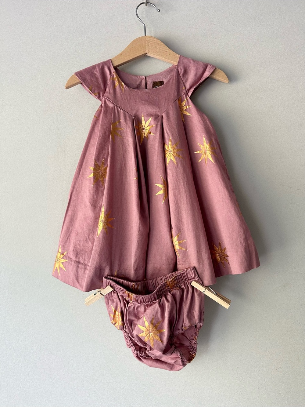 Tea Collection Star-Print Dress with Bloomers